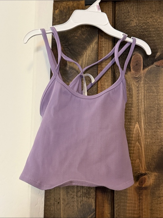 FP Movement by Free People Tops - NWT Women’s Lilac Ribbed Strappy Cami Top